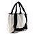 Cabas S Canvas Handtasche von Balenciaga Schwarz Weiß - Ansicht 3
