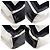 Cabas S Canvas Handtasche von Balenciaga Schwarz Weiß - Ansicht 4