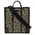 Borsa 2 in 1 Gucci GG Kaleido in PVC Nero Beige