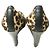 Bailarinas WEDGE de piel de ternera de Lanvin Multicolor Estampado de leopardo - vista 4