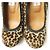 Bailarinas WEDGE de piel de ternera de Lanvin Multicolor Estampado de leopardo - vista 5