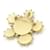 Spilla in perle e strass Chanel Coco Mark D'oro  - vista 2