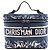 Borsa a mano in tela ricamata Dior Travel Vanity Blu