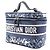 Borsa a mano in tela ricamata Dior Travel Vanity Blu - vista 2