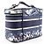 Borsa a mano in tela ricamata Dior Travel Vanity Blu - vista 3