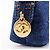 Bolso de denim Chanel Coco Mark Azul - vista 8