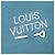 Sudadera con capucha Louis Vuitton Signature de algodón bordada Azul - vista 4