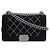 Borsa a Spalla 2 in 1 in Pelle Vellutata Chanel Boy Chanel 25 Nero