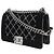Borsa a Spalla 2 in 1 in Pelle Vellutata Chanel Boy Chanel 25 Nero - vista 2
