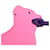 Charm de bolso Hermès Petite Ash Beaver en cuero Epsom Togo Rosa Naranja  - vista 4