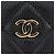 Tarjetero de caviar matelassé Chanel Negro - vista 11