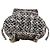 Timeless Chanel Coco Mark Matelassé Tweed Rucksack Schwarz Weiß - Ansicht 3