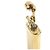 Alfred Dunhill Dunhill einzigartiger Hammer-Typ Streifenmuster Feuerzeug Golden - Ansicht 6