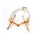 Bracelet Mole Hermès en cuir Taille 17 Blanc  - vue 1