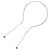 Fascia argentata Gucci GG x Rhinestone per donne Argento - vista 2