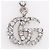 Fascia argentata Gucci GG x Rhinestone per donne Argento - vista 8