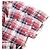 Autre Marque Camisa de algodón STAR PLAID MIX de Uniform Experiment Roja Azul marino - vista 5