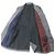 Paul Smith LONDON Stripe Pattern Wool Chester Coat Brown Grey - view 4