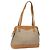 Céline Borsa a Spalla in Tela Macadam CELINE PVC Beige Oro Auth 139658 D'oro