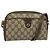 Gucci Borsa GG Supreme Web Sherry Line in PVC Beige Oro Rosso 116 02 089 Auth 139947 D'oro