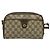 Gucci Borsa GG Supreme Web Sherry Line in PVC Beige Oro Rosso 116 02 089 Auth 139947 D'oro - vista 13