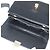 Céline Borsa a Spalla in Pelle Nera e Oro Auth fm4838 Nero D'oro - vista 10