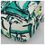 Borsa a Spalla con Catena PRADA in Nylon Verde Argento Autentica 139976 - vista 15