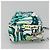 Borsa a Spalla con Catena PRADA in Nylon Verde Argento Autentica 139976 - vista 4