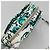 Borsa a Spalla con Catena PRADA in Nylon Verde Argento Autentica 139976 - vista 6