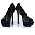 Sergio Rossi, décolleté in satin nero con strass - vista 6