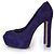 Brian Atwood, décolleté in suede viola Porpora - vista 2