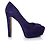 Brian Atwood, décolleté in suede viola Porpora - vista 4