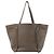Céline Celine Cabas Phantom Kleine Schultertasche aus Leder in Taupe