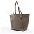 Céline Celine Cabas Phantom Kleine Schultertasche aus Leder in Taupe - Ansicht 2