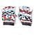 Fingerlose Lederhandschuhe Chanel 16S CC Coco Mark Airline Silber Rot