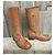 Pollini Way Out Leder Bikerstiefel hellbraun - Ansicht 2
