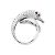 Anello Boucheron, "Animali da Collezione: "Cypris, il Cigno", oro bianco, diamanti, rubini. - vista 3