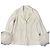 Blazer Parosh Crema de Lana y Piel de Mongolia Crudo
