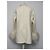 Blazer Parosh Crema de Lana y Piel de Mongolia Crudo - vista 8