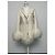 Blazer Parosh Crema de Lana y Piel de Mongolia Crudo - vista 9