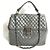 Borsa in pelle grigia Chanel Marrone