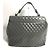 Borsa in pelle grigia Chanel Marrone - vista 2