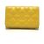 Portachiavi CC a 4 anelli Diamond Coco Mark di Chanel Giallo