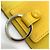 Portachiavi CC a 4 anelli Diamond Coco Mark di Chanel Giallo - vista 13