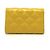 Portachiavi CC a 4 anelli Diamond Coco Mark di Chanel Giallo - vista 2