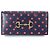 Portafoglio a catena Gucci Horsebit 1955 Dot Rosso Blu navy