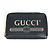 Monedero de cuero negro Gucci