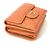 Chanel Orange Lambskin Tri-Fold Wallet - view 6