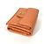 Chanel Orange Lambskin Tri-Fold Wallet - view 7