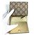 Billetera de cuero bi-fold Gucci GG Marmont Beige - vista 9